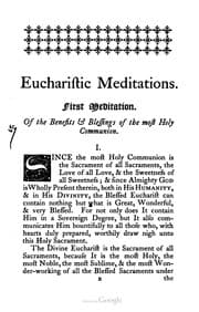 Tapa de Eucharistic Meditations For A Month