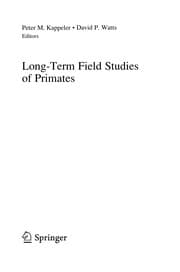 Tapa de Long-term field studies of primates
