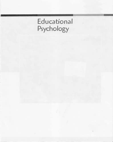 Tapa de Educational psychology