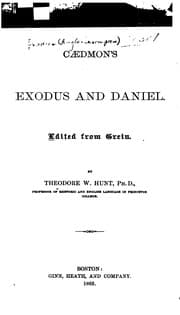 Tapa de Caedmon's Exodus and Daniel
