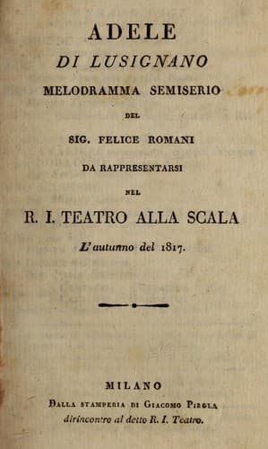 Tapa de Adele di Lusignano