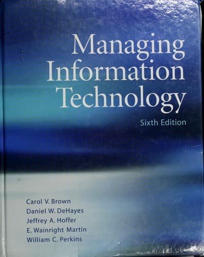 Tapa de Managing information technology