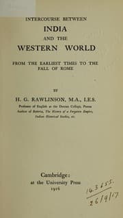 Tapa de Intercourse between India and the western world from the earlist times to the fall of Rome