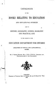Tapa de Catalogue of the Books Relating to Education and Educational Subjects: Also ..