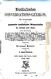 Tapa de Musikalisches Conversations-Lexikon
