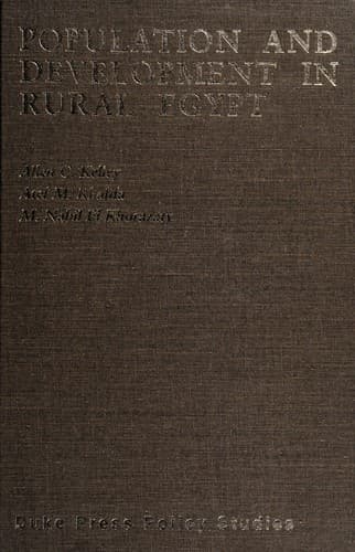 Tapa de Population and development in rural Egypt