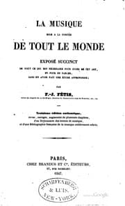Tapa de La musique mise a la portée de tout le monde: exposé succinct de tout ce que ..