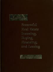Tapa de Guide to successful real estate investing, buying, financing, and leasing