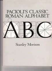Tapa de Pacioli's classic Roman alphabet
