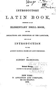 Tapa de An Introductory Latin Book: Intended as an Elementary Drill-book, on the ..