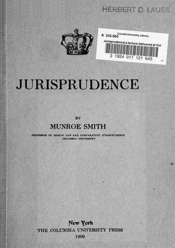 Tapa de Jurisprudence