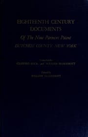 Tapa de Eighteenth century documents of the Nine partners patent, Dutchess County, New York