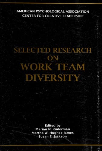 Tapa de Selected research on work team diversity