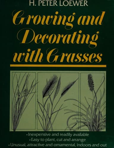 Tapa de Growing and decorating with grasses