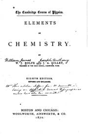 Tapa de Elements of Chemistry