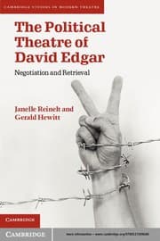 Tapa de The political theatre of David Edgar