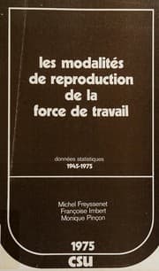Tapa de Les modalités de reproduction de la force de travail