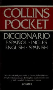 Tapa de Collins Pocket Diccionario Español-Ingles English-spanish