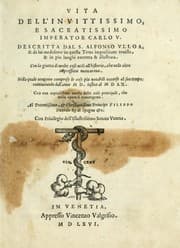 Tapa de Vita dell'invittissimo e sacratissimo imperator Carlo V