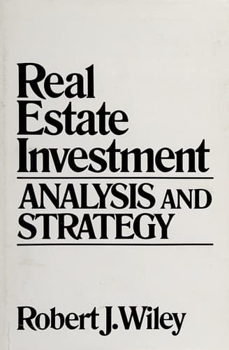 Tapa de Real estate investment
