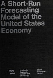 Tapa de A short-run forecasting model of the United States economy