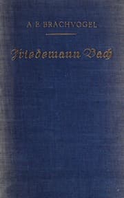 Tapa de Friedemann Bach