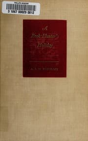 Tapa de A book hunter's holiday