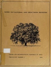 Tapa de Papers on California and Great Basin prehistory