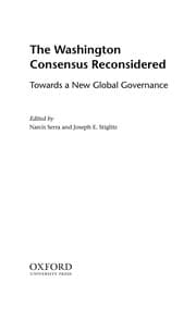 Tapa de The Washington Consensus reconsidered