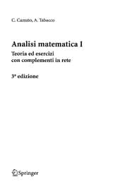 Tapa de Analisi matematica I