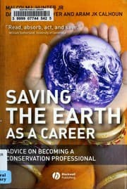 Tapa de Saving the earth as a career