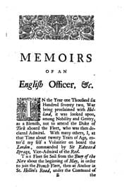Tapa de Memoirs of an English officer