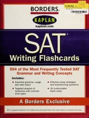 Tapa de Borders SAT Writing Flashcards