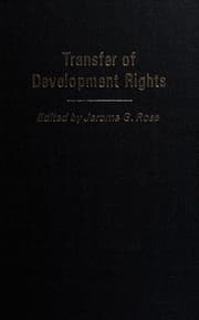 Tapa de The Transfer of development rights