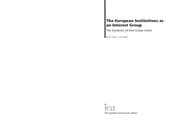 Tapa de The European institutions as an interest group