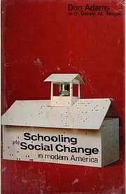 Tapa de Schooling and social change in modern America