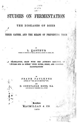 Tapa de Studies on fermentation.