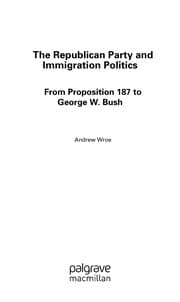Tapa de The Republican Party and Immigration Politics