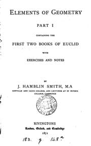 Tapa de Elements of geometry, containing the first two (third and fourth) books of Euclid, with ..
