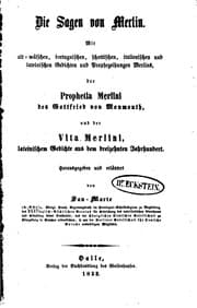 Tapa de Die sagen von Merlin: Mit alt-wälschen, bretagnischen, schottischen ..