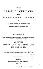 Tapa de The Irish Dominicans of the seventeenth century