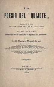 Tapa de La poesía del "Quijote"
