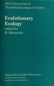 Tapa de Evolutionary ecology