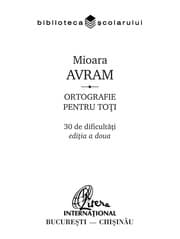 Tapa de Ortografie pentru toti