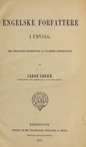 Tapa de Engelske forfattere i udvalg