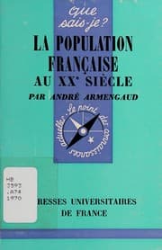 Tapa de La population francaise au XXe siècle
