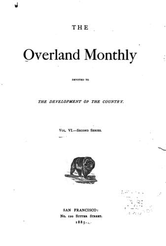 Tapa de The Overland Monthly