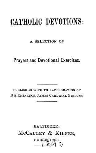 Tapa de Catholic Devotions
