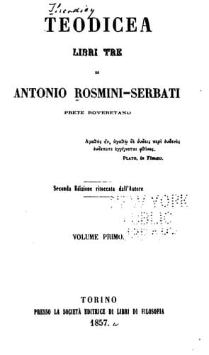 Tapa de Teodicea: libri tre