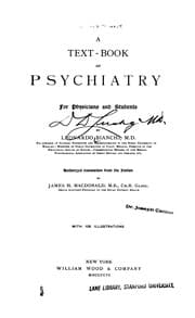 Tapa de A Text-book of psychiatry for physicians and students